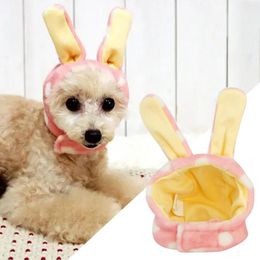 Dog Apparel 1pcs Hat For Small Headgear Double Layer Warm Polka Dot Ear Cap Pets Costume Accessories