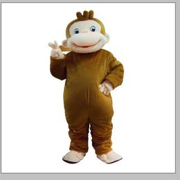 2019 Factory Outlets holiday costume Curious George mascot costume fancy party dress suit carnival costume with 210J