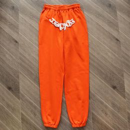 Pants 2023fw Orange Trousers Men Women -Quality Joggers Sweatpants Printing231O