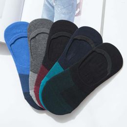 Men's Socks Cotton No Show Liner Anti-slid Invisible Low-Cut Holiday Gift For Men Boys D88