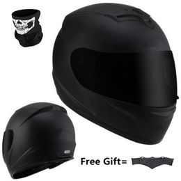 BYE 616 Motorcycle Helmet vintage Full Face Chopper Motorcycle Motocross Cruiser Chopper Scooter DOT Certificate matte black188M