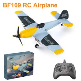 Aircraft Modle BF109 RC aircraft EPP foam 2.4G Radio-controlled aircraft fixed wing glider outdoor RTF mini RC aircraft UAV toy 230728