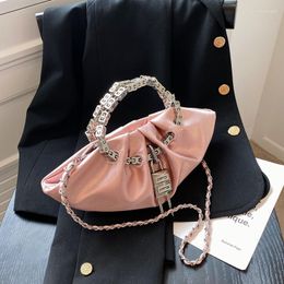 Evening Bags Small Crowd Pleated Cloud Women's Bag 2023 Dinner Kendou Chain Handheld Messenger High Quality Women Purse And Handbags