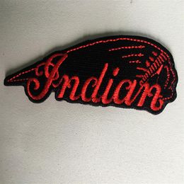 Indian Motorcycle iron on Jacket Hat Bag Leather cloth Patch American Bikers Custom 100%emb Stitches High quanl3066