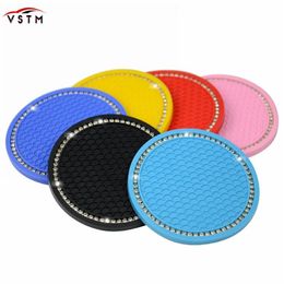 Drink Holder Car Water Cup Bottle Anti-slip Pad Mat Silica Gel For Interior Decoration Styling Accessories248h