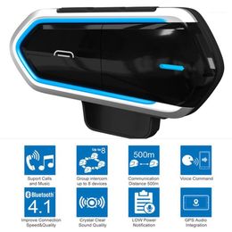 Motorcycle Helmet Wireless Bluetooth Headsets Riding Hands FM Radio Stereo MP3 Easy Operation Waterproof LongStand12320