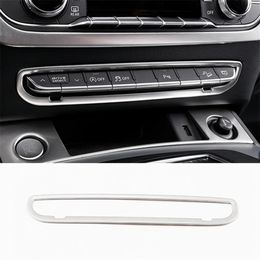 Centre Console Button Frame Decoration Decals Car Styling For Audi Q5 FY 2018 2019 Stainless Steel Interior Accessories249x