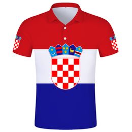 Men's T-Shirts Croatia Polo Shirt Diy Free Custom Name Hrv T-Shirt Nation Flag Croatian Country Hrvatska Republic Print Po Clothing 230728