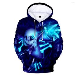 Men's Hoodies 3 To 14 Years 3D Undertale Sans Clothing Children Kids Boys Girls Harajuku Sweatshirt Outerwear Child Hoodie