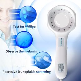 Face Care Devices Woods Lamp Skin Analyzer Vitiligo Testing Examination Magnifying Analyse Machine Detection Ultraviolet Cat Moss Light 230728