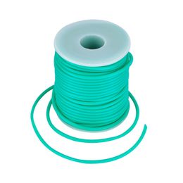 Chains 2mm m 4mm 5mm Hollow Pipe PVC Tubular Rubber Cord for Jewelry Making DIY 15 Colors hole 15mm; about 50m25m15m10mroll 230728