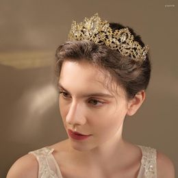 Headpieces Prom Party Headdress Children's Birthday Cake Decoration Zircon Crown Vintage Alloy Diamond Inlaid Bride's