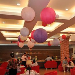 Chinese Paper Lanterns for Wedding Christmas Party Decoration Hanging Ball 8 Inch 20 CM Diameter Round Styles