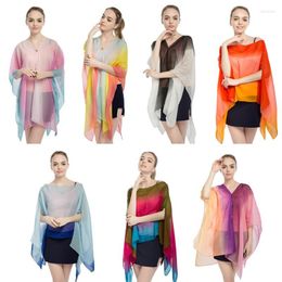 Scarves 2023 Summer Scarf Shawls Women Lightweight Sunscreen Anti UV Bikini Cover Up Chiffon Beach Tops