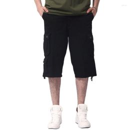 Men's Shorts 2023 Summer Six Pocket Cotton Cargo Outdoor Sports Pants Casual Straight 29-44
