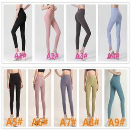 Women Running Capris Leggings Tummy Control High Waist Yoga Pants Show Perfect Lines Fit LeggingsTummy Control Workout 4 Way Stret240s