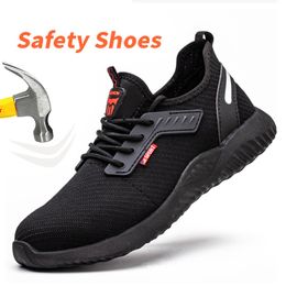 Safety Shoes Work Sneakers Steel Toe Shoes Men Safety Shoes Puncture-Proof Work Shoes Boots Indestructible Footwear Security lightweight 230729