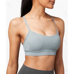 Y Yoga bras womens sports underwear double-sided sanding tight-fitting thin belt sexy tanks beautiful back vest sling wear