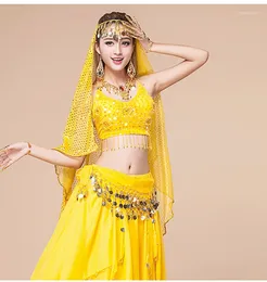 Stage Wear Belly Dancer's Dance Performance Clothes A Four Piece Set For Girls In India