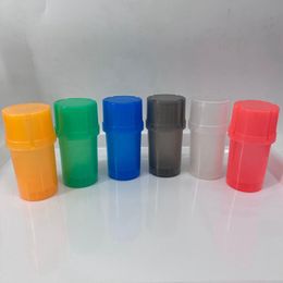 Colorful Watercup Style Smoking Plastic Portable Storage Dry Herb Tobacco Grind Spice Miller Grinder Crusher Grinding Chopped Hand Muller Cigarette Holder