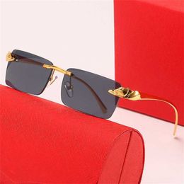 56% OFF Wholesale of sunglasses Metal Leopard Head Cheetah Fashion Trend Sunglasses for Men and Women Optical Glasses