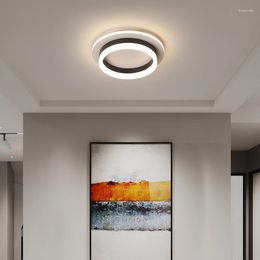 Ceiling Lights Led Modern 12W Lamps For Living Room Trichromatic Light Panel Fixture Corridor Decoration