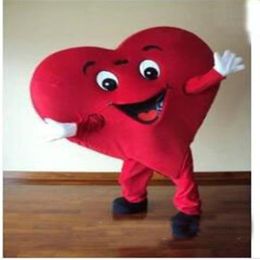 2018 High quality Adult Size Red Heart Mascot Costume Fancy Heart Mascot Costume 2946