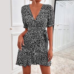 Casual Dresses Night Dress Womensexy Women'S Summer Sexy Short Sleeve African For Woman Chic And Elegant