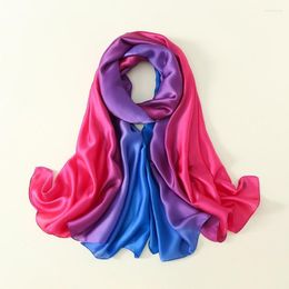 Scarves Colorful 180 90CM Gray Long Scarf Designer Luxury Summer Spring Hair Head Beach Shawl Hijab Smooth And Soft