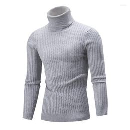 Men's Hoodies Knitwear Autumn And Winter European American Turtleneck Colour Twist Undershirt Sweater Men