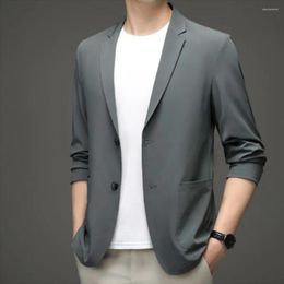 Men's Suits Formal Groom Coat Soft Men Business Jacket Lapel Plus Size Trip Sunscreen Suit Commuting