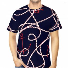 Men's T Shirts Anchor Seamless 3D Printed Shirt For Man Nautical Art Unisex Polyester Fitness Tops Hip Hop Tees