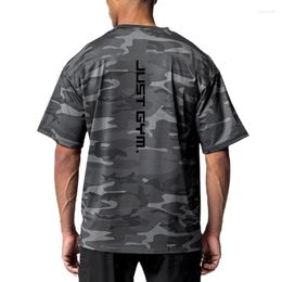 Men's T Shirts Summer Thin Camouflage Half-sleeved Sunscreen Clothing Military Training Short-sleeved Round Neck Loose T-shirt
