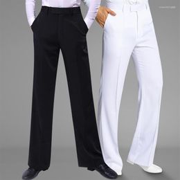 Stage Wear Dance Trousers 2022 Men National Standard Modern Ballroom Dancing Pants Costumes Adult Latin Training Clothing Black Wh264q