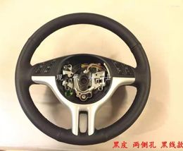 Steering Wheel Covers DIY Hand Sewn Leather Car Cover For 2004 Old E46m6 X5 Accessories