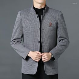 Men's Jackets 2023 Fashion Warm Everything Stand Collar High-grade Woollen Coat Korean Version Of The British Style Hosts Leisure