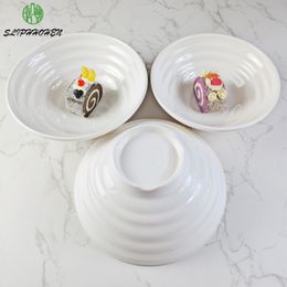 Imitation Porcelain Dinnerware Restaurant Victualing House A5 Melamine Rice Bowl Tableware Instant Noodl Bowls