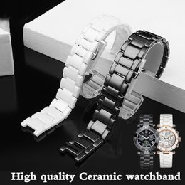 Watch Bands 20*11mm 18*10mm 16*8mm High quality Ceramic Watchband for GC watches Band Men's and Women's Watch Accessories 230728