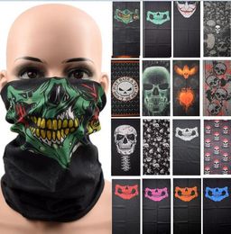 Magic Scarf Seamless Printed Skull Scarves Neck Tube warmer Multifunctional Sports Bandana Headscarf Fishing Cycling Face cover mask