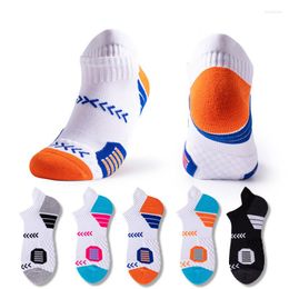 Sports Socks Professional Men Terry Padded Non Slip Basketball Short Tube Running Sweat Absorbent Breathable Deodorant