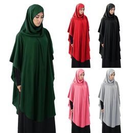 long Khimar Muslim Women paryer garment ramadan Hijab Overhead musulman abaya Dress Niqab Scarf Islam Jilbab Burka Kaftan Namaz2988