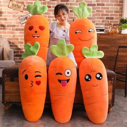 Plush Pillows Cushions Expression Carrot Plush Pillow Doll Novelty Stuffed Throw Pillow Soft Plush Party Hold Pillow Baby Sleeping Pillow Cushion 230729