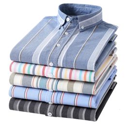 Men's Dress Shirts Flower Shirt Arrival 100% Pure Cotton Oxford Striped Plaid Shirt Mens Fashion Clothing Trends Longsleeve Shirt for Men Tops 230728