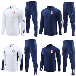 23 24 Italia Men's Tracksuits badge embroidery Leisure sports suit clothing outdoor Sports training shirt