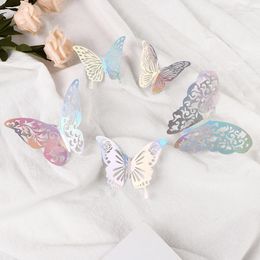 Wall Stickers 12pcs/lot 3D Effect Crystal Butterflies Sticker Beautiful Butterfly For Kids Room Decals Home Decoration