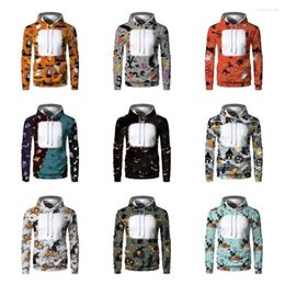 New Men's Hoodies 2024 Sublimation Blank Spring Autumn Long Sleeves Heat Transfer Hooded Sweatshirt Blanks For DIY Printing Image Logo 0728