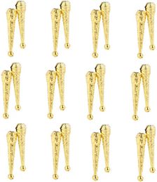 Neck Ties KDG Bolo Tie Tips Replacement Zinc Alloy Clock 12 pieces set BOLO tie accessories 230728