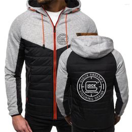 Men's Hoodies Perfection Shooting Men Winter Fashion Parkas Keep Warm Fleece Casual Outdoor Patchwork Cotton Padded Jackets Coats