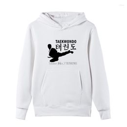 Men's Hoodies Taekwondo Kicking Men Cotton Sweatshirt Spring Autumn Male Fleece Hip Hop Coat Tops Harajuku Streetwear