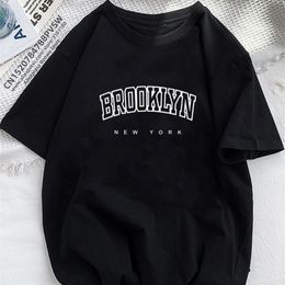 Women's T-Shirt Women Brooklyn Letter Print T Shirt Girl Graphic Harajuku Streewear Clothes Causal Female Y2K Tops Tee 230728